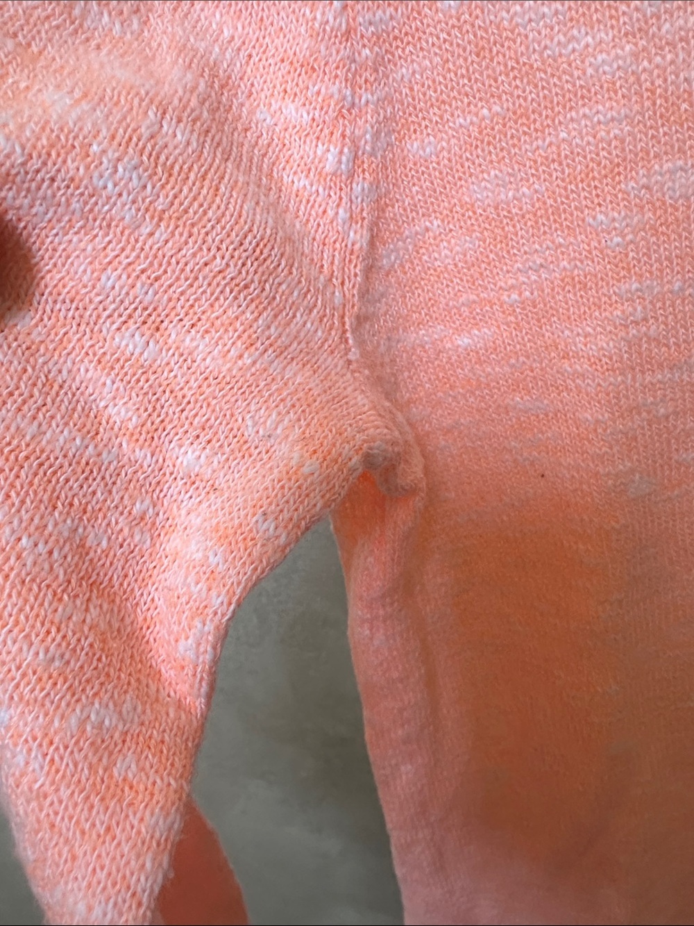 J. Crew Marled Peach Crewneck Sweater sz XS - Picture 3 of 8